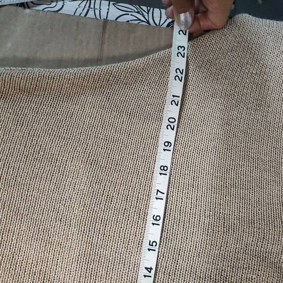 Crochet pullover vintage style boho chic see-through sweater Romantic top Med - Picture 5 of 8